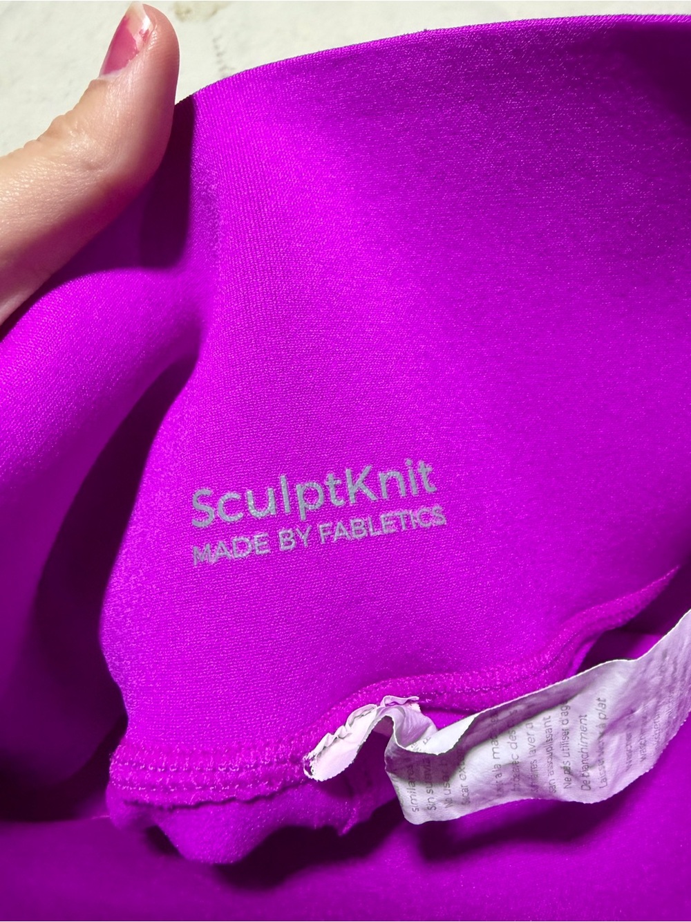Fabletics sculptknit High-Waist Magenta Leggings XS - Picture 3 of 9